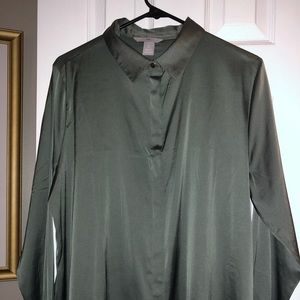 Zara olive green button up